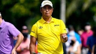 こんがり日焼けした松山英樹　V直後の“ハワイ流”に喜ぶ姿に米反響「紳士的な男だ」