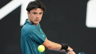 ダニエル太郎が約1時間練習。明日の3回戦で世界10位シナーと対戦 [全豪オープン]