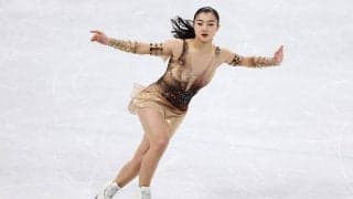 【北京五輪／フィギュア】坂本花織がSP自己ベスト更新、79.84点で3位発進 　1位は82.16点のワリエワ