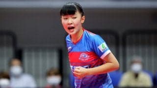 13歳の“怪童”張本美和、Tリーグ選手ランク「AA」に昇格　今季シングルス5勝