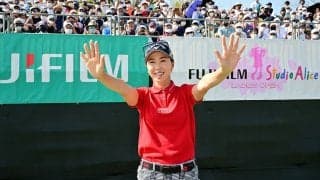 約1年ぶりVの上田桃子「絶対に自分が勝つんだという気持ちだった」