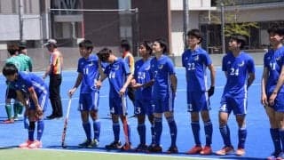 【陸上ホッケー部男子】互角の戦い見せるも、聖泉大に惜敗