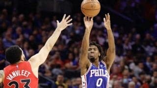 ラプターズがシクサーズとの初戦に黒星…渡邊雄太はダンクでPO初得点／NBAプレーオフ
