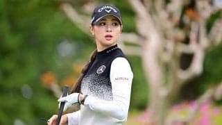 柏原明日架、思わずガッツポーズが飛び出した絶品チップインに反響「お見事」