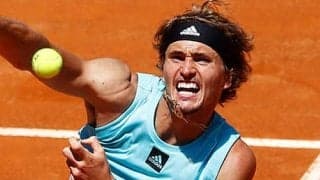  ズベレフ 完勝で4年ぶり4強 
