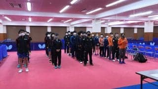 男女団体は日本リーガーに軍配　明豊・木塚は日鉄・髙見真己に白星＜日本卓球リーグ・高体連強化交流事業＞