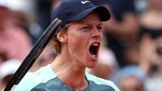  シナー16強、次戦はルブレフ 