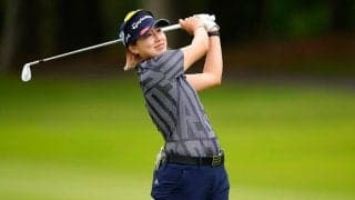 ゴルフ全米女子OPに参戦の25歳日本選手　“出場の証”にファン声援「誇らしいですね」