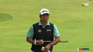 【動画】松山英樹、8番はベタピンアプローチでナイスパーセーブ　全米オープン3日目ハイライト