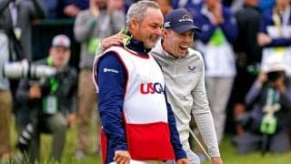 全米OP優勝キャディーの行動が米話題　18番グリーン上で「感動の振る舞い」「涙出る」