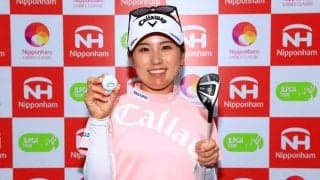 西村優菜、ホールインワンは「ビックリしすぎて覚えていない」　幸運味方に単独首位