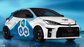 今週末のＷＲＣイープルラリーで水素エンジン搭載のトヨタＧＲヤリスがテストカーとして登場