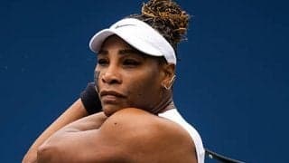  元女王セリーナ 全米会場で練習 