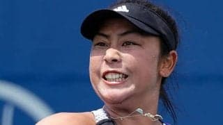  穂積絵莉 東レに向け会場で練習 