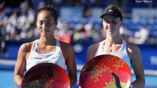 1日120〜150本サーブ練習するという好調サムソノワが、失セット0で初優勝！　決勝で中国の19歳ジェンを下す[東レPPO]