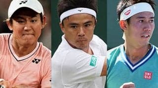 西岡56位、錦織748位に