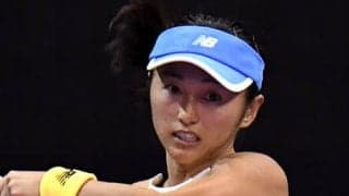  土居、初戦でストレート負け 
