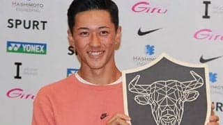 凱旋帰国の小田凱人が会見