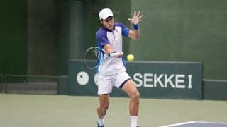 綿貫陽介、セットを落とすことなく4強! 羽澤慎治／清水悠太が松井俊英／上杉海斗を破り決勝進出 [兵庫ノアチャレンジャー]