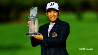 比嘉一貴、憧れの大会での勝利に「光栄に思う」　圧巻の通算21アンダーで宮崎牛ゲット