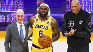 【NBA】レブロン・ジェームズが歴代史上最多通算得点更新、カリーム・アブドゥル・ジャバー氏を抜く