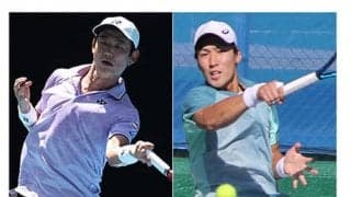  西岡と綿貫がIW会場で練習 
