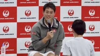 錦織圭、小学生と交流し英気養う「早くコートに戻って試合をしたい」