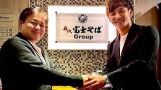  島袋将、富士そばと契約締結 