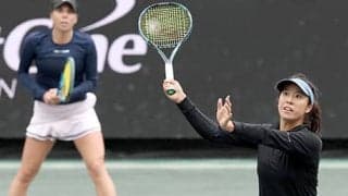 柴原瑛菜ペア 接戦の末に準優勝