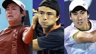 日本男子TOP3が揃って4日に登場