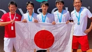 日本Jrデビスカップ予選U16優勝
