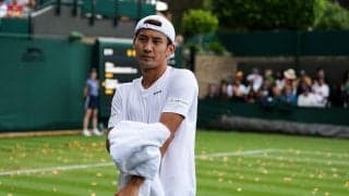 島袋将、グランドスラムデビュー戦でハプニング。ウィンブルドンで環境活動家がコートに乱入