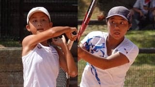「第41回 第一生命全国小学生テニス選手権大会」の女子決勝では赤羽奏那と篠原絢が対戦