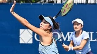 青山/ 柴原ペア 接戦制し8強へ