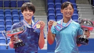 16歳以下男子シングルスは田畑遼が2年連続のタイトル奪取。女子は野口紗枝が単複2冠達成 [ユニクロ全日本ジュニアテニス選手権]