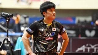 張本智和 親指付近の怪我の影響もあり初戦敗退「怪我をした自分が悪かった」【卓球 アジア選手権】