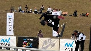 「第6回マイナビ日本スケートボード選手権大会」パーク種目 男子は笹岡建介が大会3度目の優勝