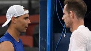  ナダルとマレーが練習試合 