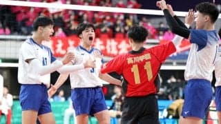 春高バレー　国体王者・高川学園、貫禄の初戦突破　主将エース門田「日本一を目指す」
