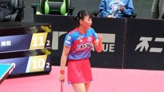 張本美和、24年初陣に中国メディアが熱視線　全日本では「3種目制覇を目指す」　逆転パリ五輪選出についても言及