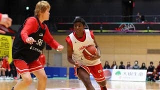 強化を進める女子日本代表が紅白戦を公開…恩塚HC、林キャプテンがOQTでの活躍を誓う