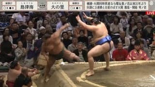 実況者も「圧倒しました！」と興奮 未完の大器・大の里、ノーマル突き押しだけで相手ははるか彼方へ…「なにこの強さ」