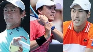 ダニエル62位 西岡84位 綿貫113位に