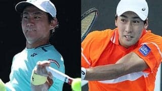 西岡＆綿貫 デ杯初日に登場