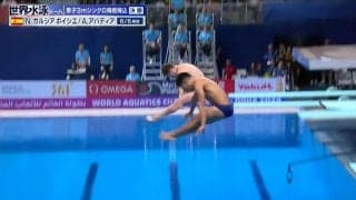 シンクロ率100％か！？世界水泳、飛板飛込でスペインペアが見せた演技が驚くほどにぴったり一致 解説者も「完璧な出来だった」