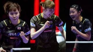 “五輪トリオ”が香港撃破を振り返る　平野美宇は伊藤美誠“監督”に感謝、早田ひなは張本美和に脱帽「人間じゃない」【世界卓球】