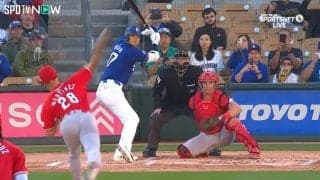 『ここまで来たよ…』大谷翔平の大飛球レフトフライに仲間も視線くぎ付け状態 ファンもドキドキ「おしい！」「あとひとのび」