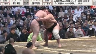一体何が？気づいたら巨漢力士が土俵の外に…「えええ」「これ結構すごいのでは…」瞬殺に騒然