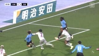 「ハンド？」「オフサイド？」元フランス代表FWのJ初得点はVARで“幻”に…川崎F、1試合２度目のゴール取り消しで同点弾がチャラになった瞬間「これぐらい見逃してくれ」「もはや可哀想」
