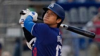 大谷翔平、OP戦2号2ラン＆猛打賞で打率.579に上昇  “最強”ドジャース打線が3つの2ランで勝利飾る